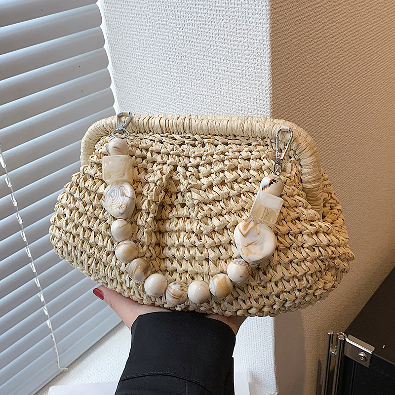 Luxury Brand Designer Bag Women's Bag Women's Bag Woven Straw Bag Women's New Niche Luxury bag Design High-End Versatile Handbag Single