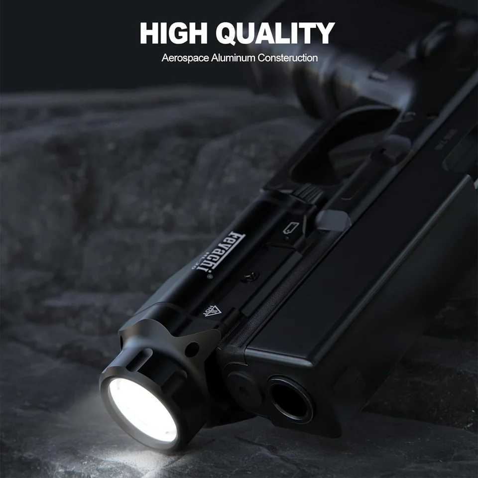 1500 Lumen Feyachi HL-20 Pistol Light Upgraded LED Weapon Light Compact Rail Mounted Handgun Tactical Flashlight W250722
