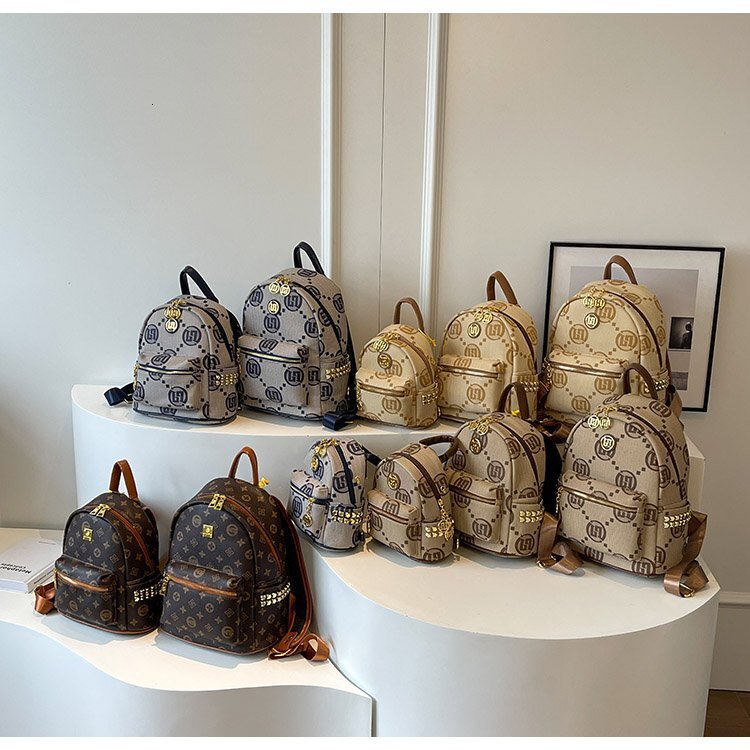 Luxury Brand Designer Bag Women's Bag New Luxury Ins Luxury bag Style Small Style Original Backpack Commuting Printed Niche Women's Double S