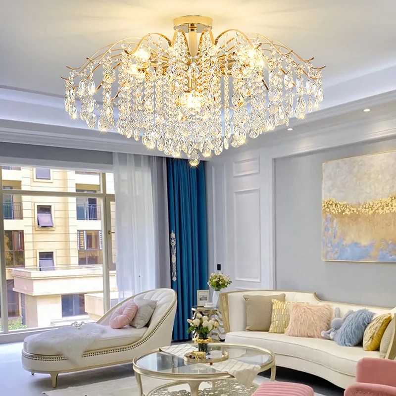 Modern Luxury Crystal Ceiling Chandelier For Living Room Dining Room Bedroom Ceiling Lamp LED Lights Home Appliance AC85-260V XJ250725