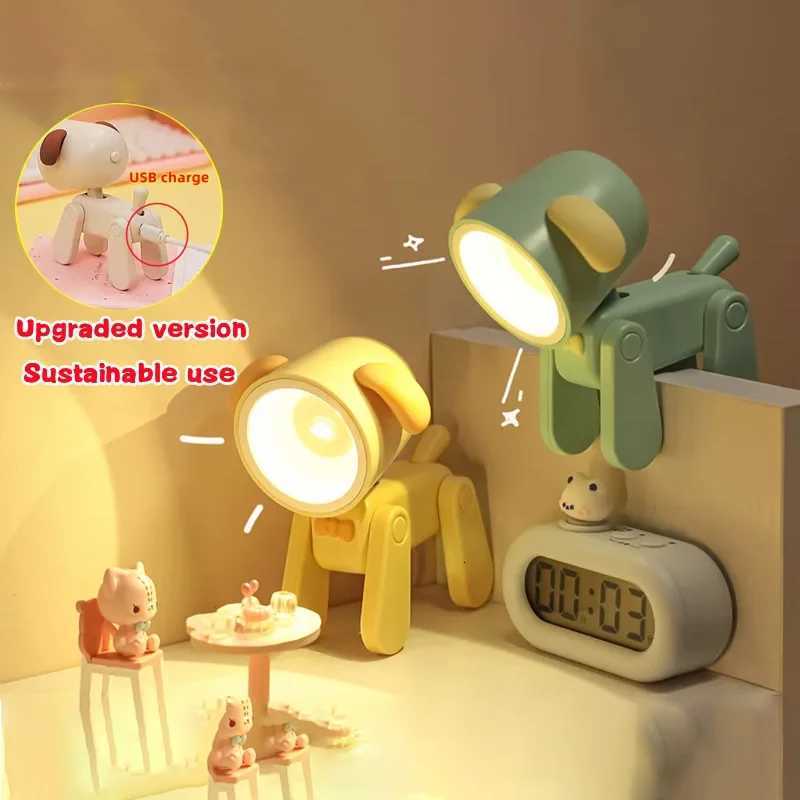 LED Night Light Mini Folding Desk Lamp Cute Pet Lights Dog Puppy Portable LED Lights Living Room Decoration Gift XJ250725