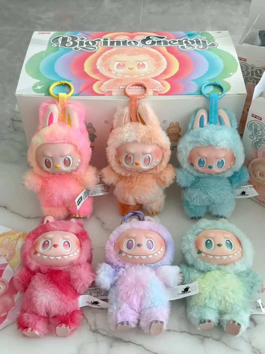 LaBuBu Monsters Big Into Energy Series Doll V1 V2 V3 Blind Box & Blind Bag with Box Kawaii Figure Face Doll Clothes Doll Keychain Decorative labubus