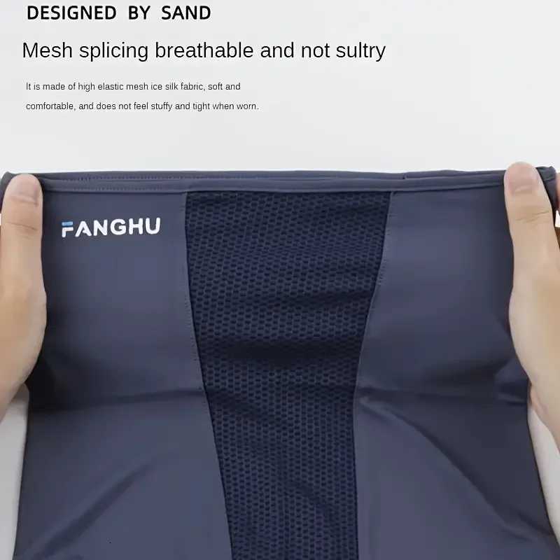 1Pcs Summer Silk Cycling Masks Hanging Ear Breathable Anti-UV Face Scarf Neck Cover for Outdoor Hiking Sunscreen Balaclava Z250725