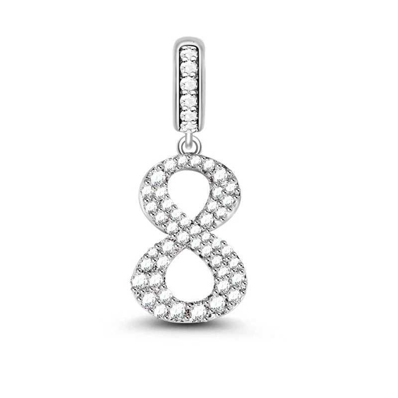 Hot DIY Fine 15th 16th 18th... Birthday Celebration Dangle Charm Bead Fits Original 925 Sterling Silver Bracelet Jewelry Gift XJ250726