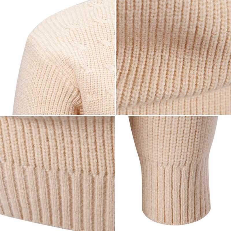 Autumn and Winter New Casual Mens Sweater Turtleneck Warm Pullover Stylish Knitwear Men Clothing Sweater Men Z250725