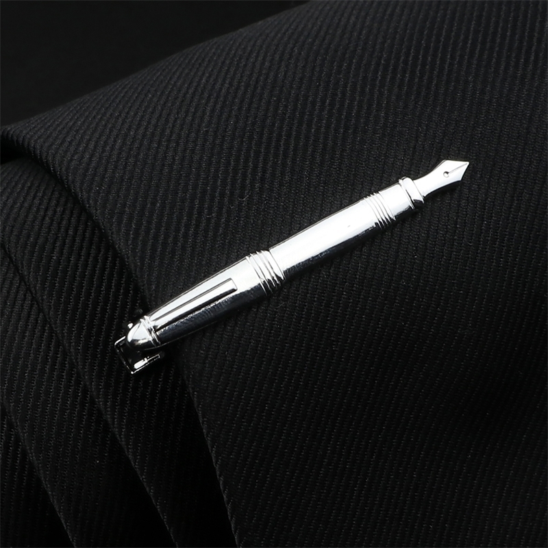 Mens Chrome Stainless Tie Clip Fork Spoon Shovel Knife Hammer Dolphin Shape Metal for Men Necktie Clips Pin Gift 250715