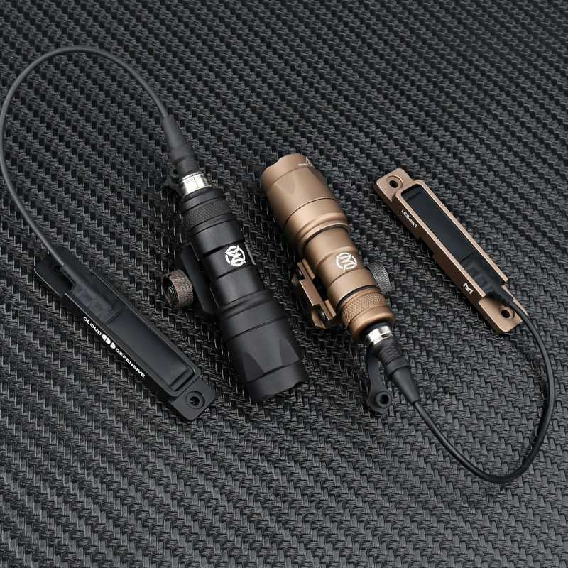 Vadsn Airsoft M600C M300A Sets Tactical Scout Light AR15 Rifle Flashlight With Picatinny Pocket Panel For Flashlight Pressure W250722