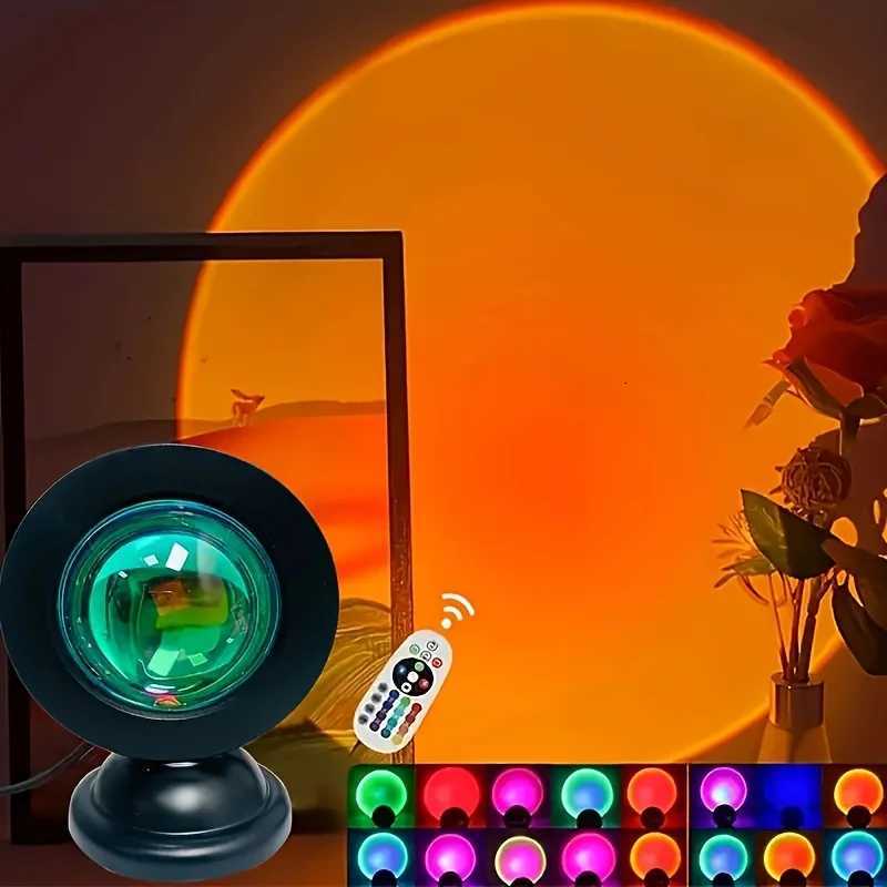 1PC Sunset Lamp - Creating a Warm Inviting Sunset Atmosphere for Your Evenings - Ideal for Relaxation Home Decor and Ambiance XJ250725