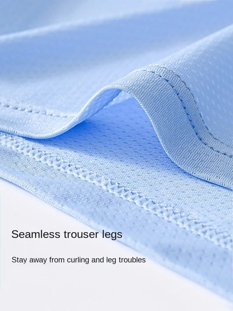 4pcs Mens Black Boxer Shorts Ice Silk Underwear Plus Size Underpants Cool Breathable Sexy Panties Mesh Lingerie Wholesale Lots 250725