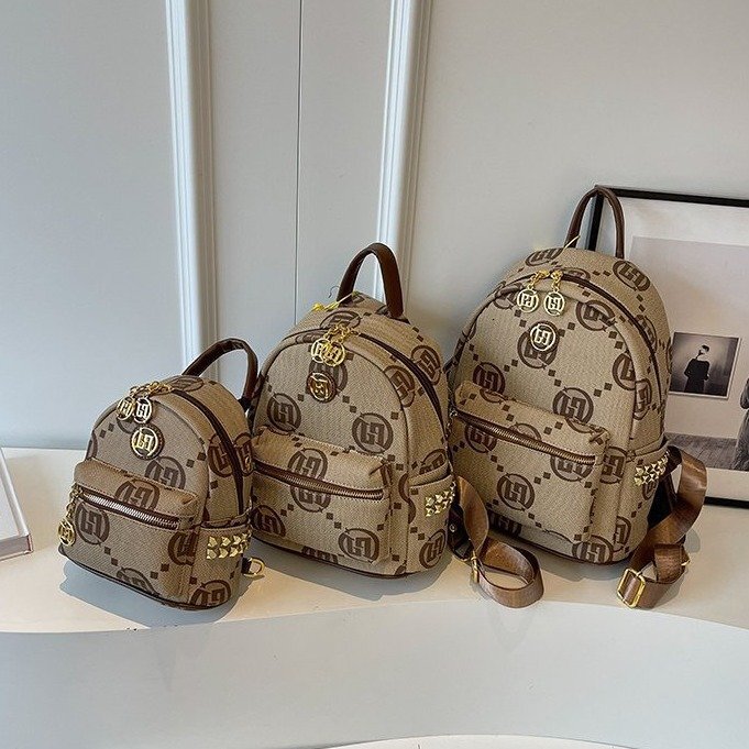 Luxury Brand Designer Bag Women's Bag New Luxury Ins Luxury bag Style Small Style Original Backpack Commuting Printed Niche Women's Double S