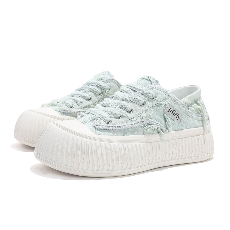 Jifffly Women's Autumn/Winter 2025 Canvas Sneakers - Petite Biscuit Style Casual Fashion Shoes
