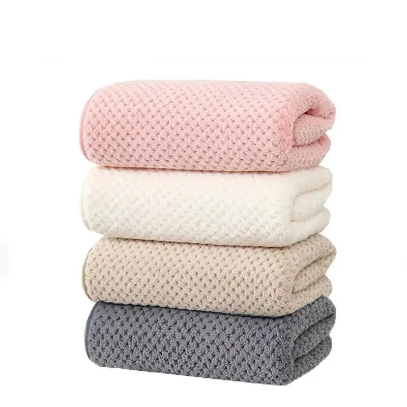 Baby Bath Towel Coral Velvet Soft Children Towels Quick Drying Water Absorption Bathroom Supplies for Beach 69cm139cm 250725