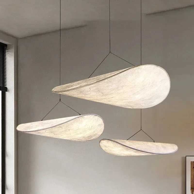 Nordic Tense Chandelier LED Ceiling Chandelier for Living Room Home Decor Adjustable Handmade Silk LED Pendant Hanging Lamp XJ250725
