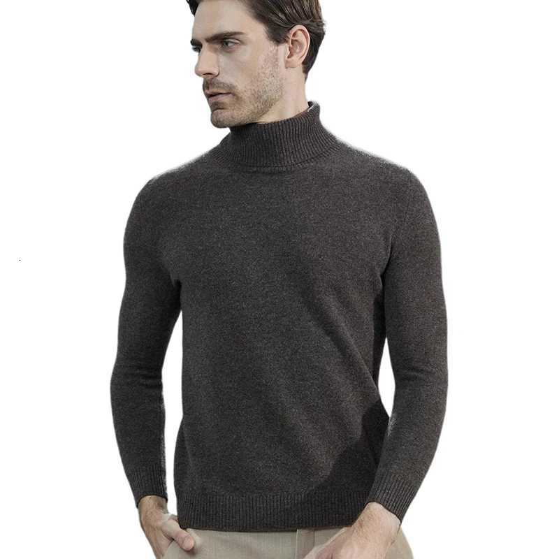 Men Knitted Sweaters Cashmere Sweater 100% Merino Wool Turtleneck Long-Sleeve Thick Pullover Winter Autumn Male Jumpers Clothing Z250725