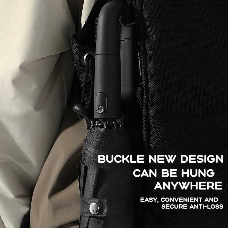 20 Rib Fully AutomaticRing Buckle Design Umbrella for Men WOMENS Folding Extra Large Strong Sunshade Double Umbrella S250726