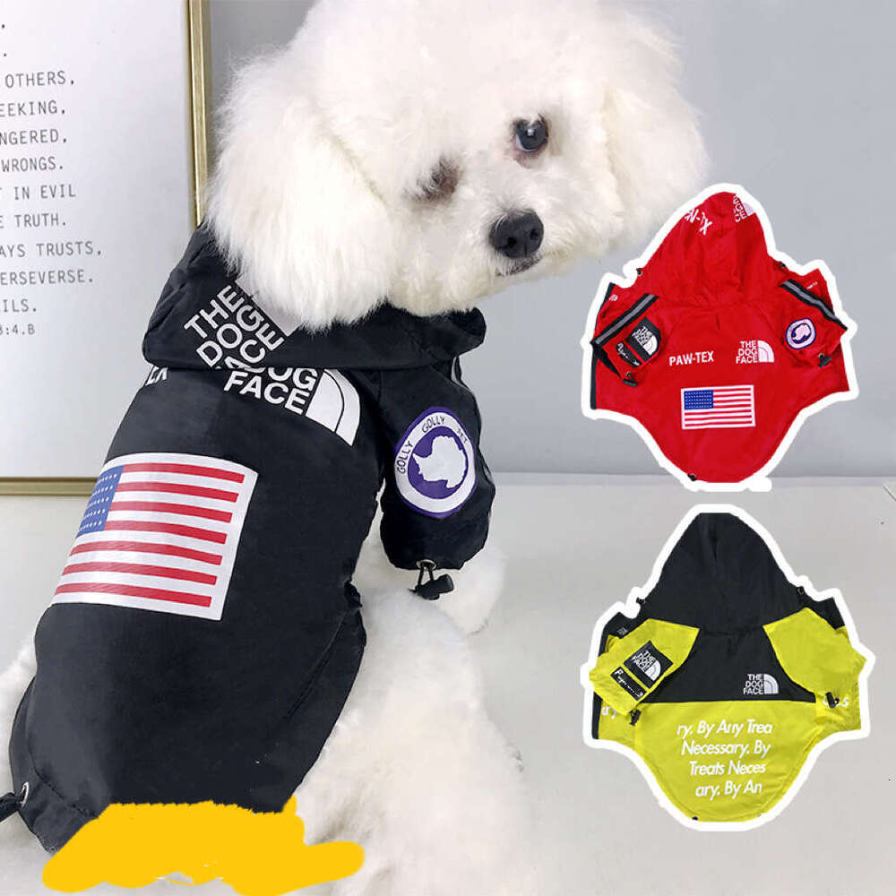 Pet Clothing Dog Clothes New Pet Dog Jacket Reflective Breathable Raincoat Windproof Waterproof Two-Legged Hooded