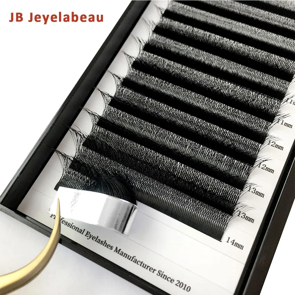 JB Jeyelabeau 3D 4D 5D W eyelashes Naturally curl Eyelash Premade volume fans lashes False 6D cilia 250714