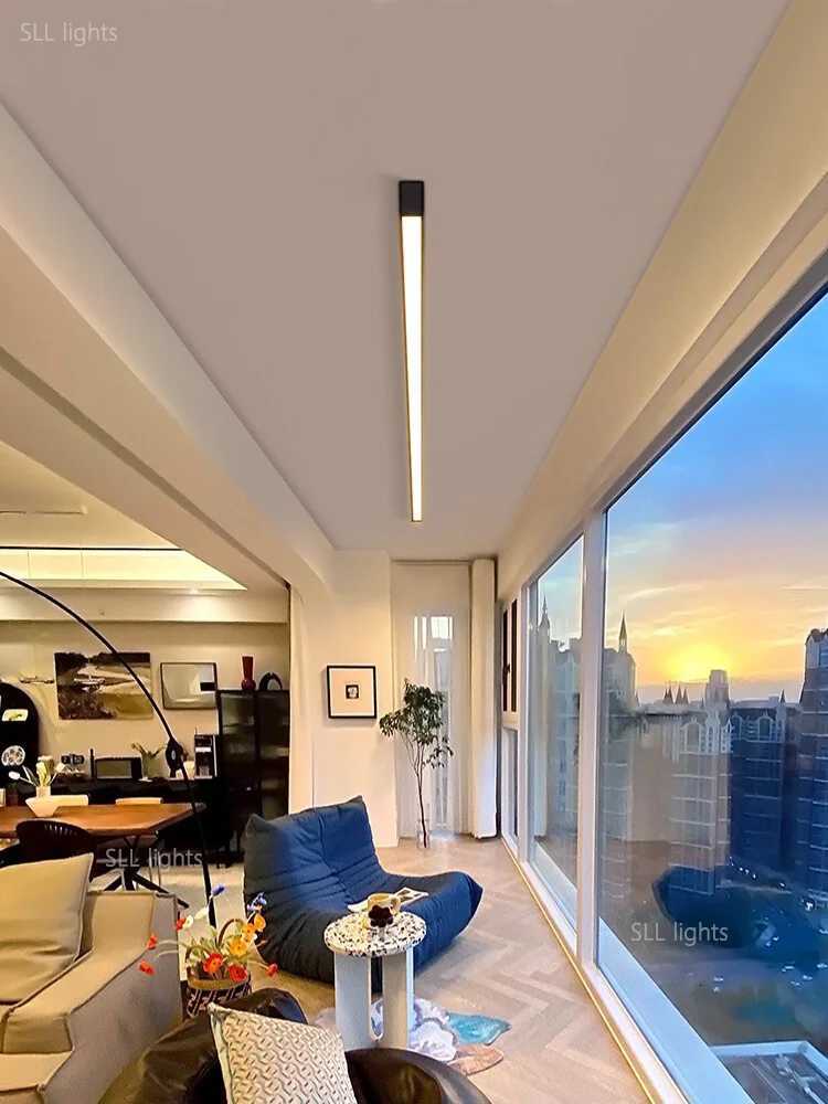 balcony ceiling lights Long strip aisle LED lamps bedroom dining room living room ceiling light Island kitchen decor XJ250725