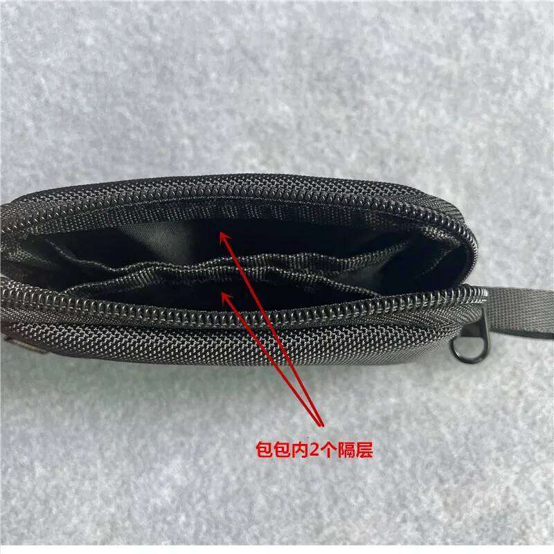 Simple Men's Oxford Short Wallet Student Zipper Purse Casual Youth Mini Clutch 2023 New Small Waist Bag