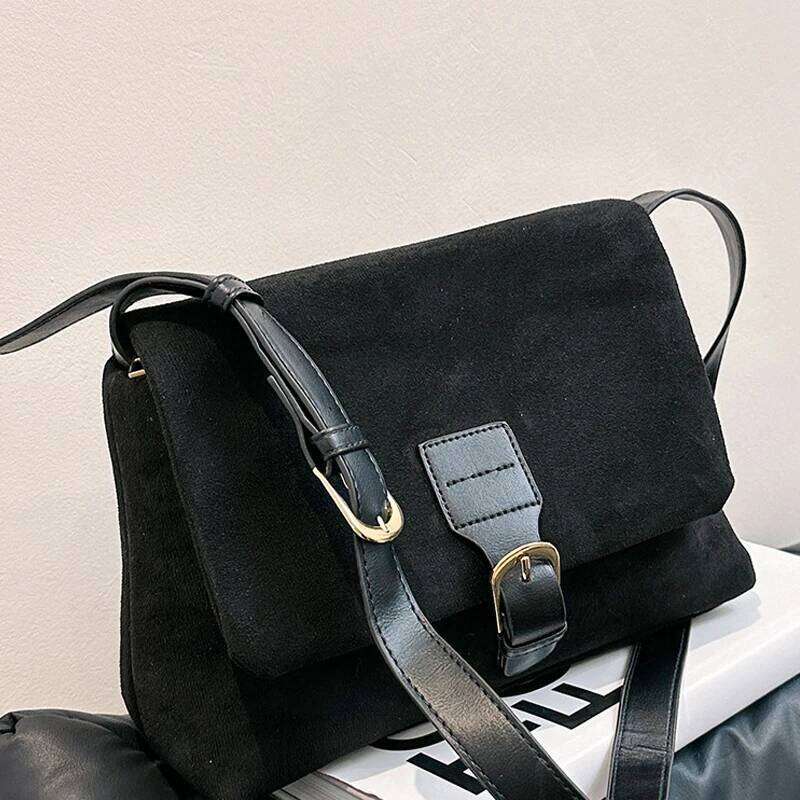 Vintage Underarm Shoulder Bag Fashion Faux Suede Shoulder For Women Crossbody Bags Designer Handbags And Purses