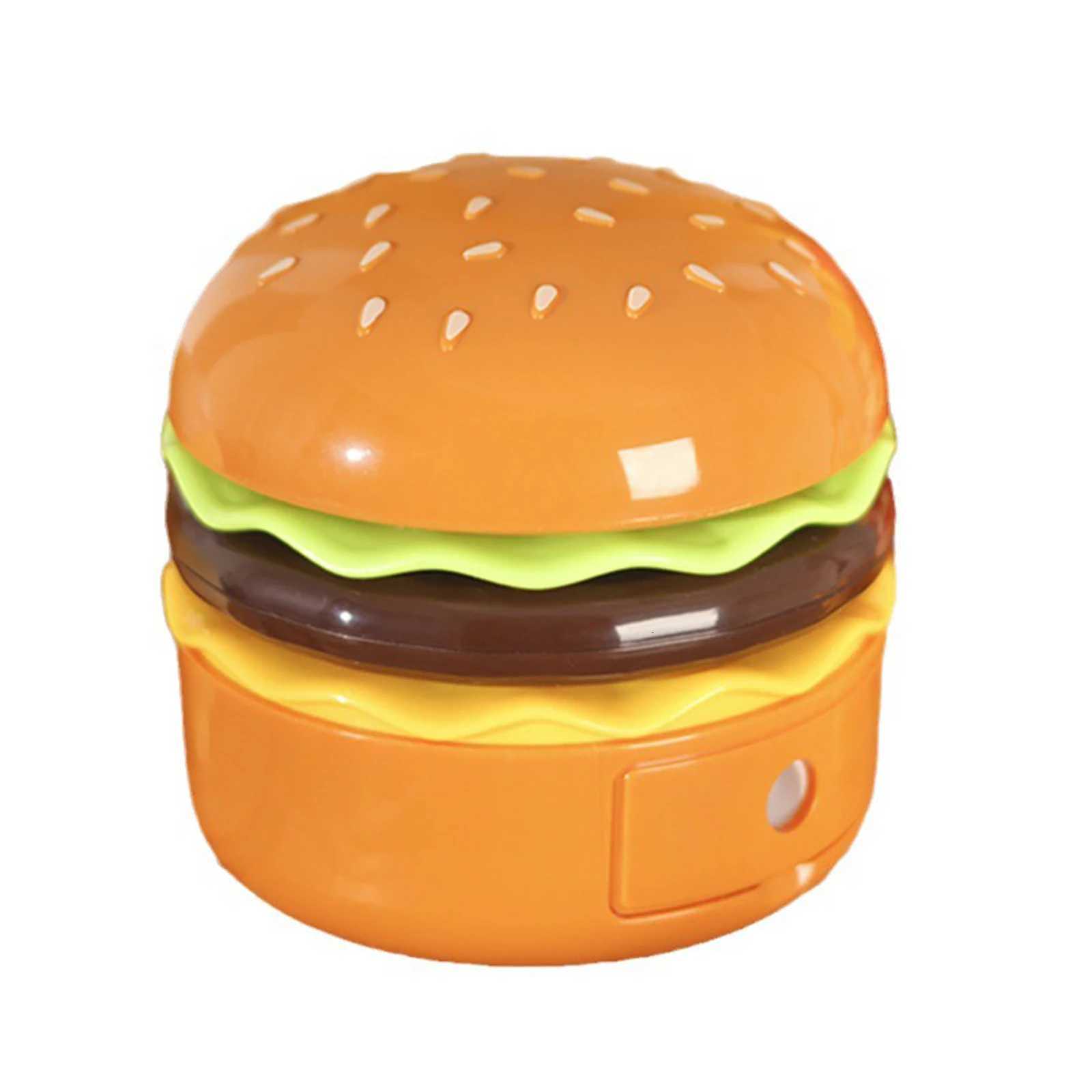 ute Hamburger Kids Desk Lamp - Rechargeable Foldable Night Light with Pencil Sharpener Portable Reading Light Room Decor XJ250725