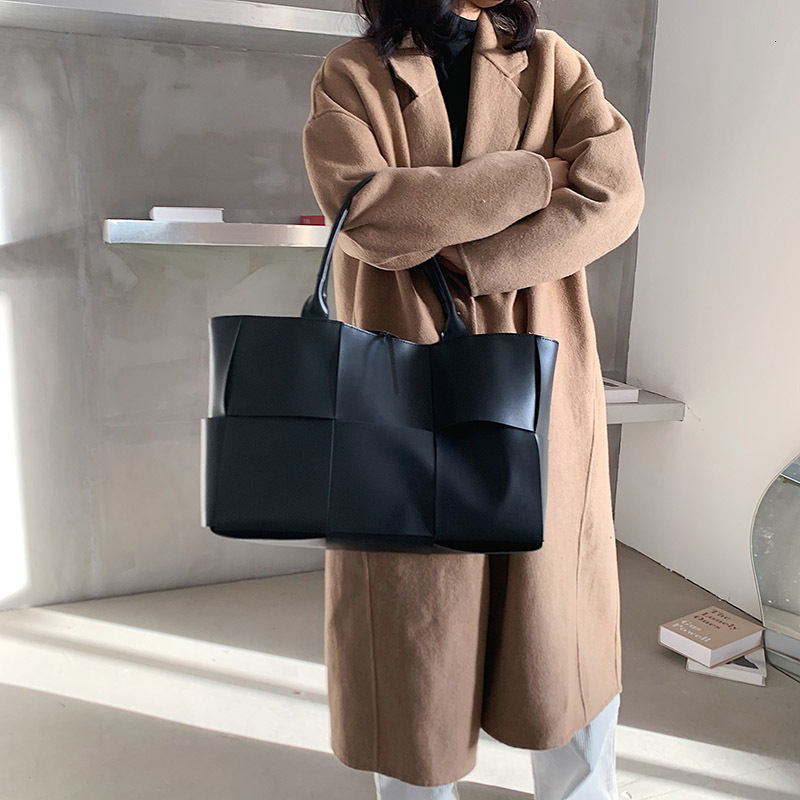 Top quality Brand New Style Large Bag for Women 2025 New Korean Style Textured Shoulder Bag Large Capacity Woven Tote Handbag Wholesale New Free Deliv