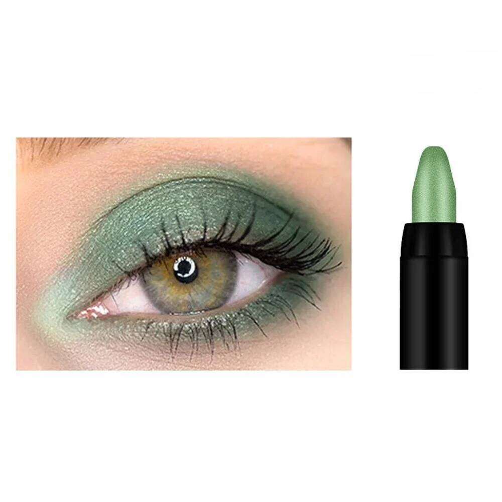 16 Color Pearlescent Stick Smoky Dark Grey Eyeshadow Pencil Metallic Glitter Eye Shadow Highlighter Pen Makeup Tool X250726