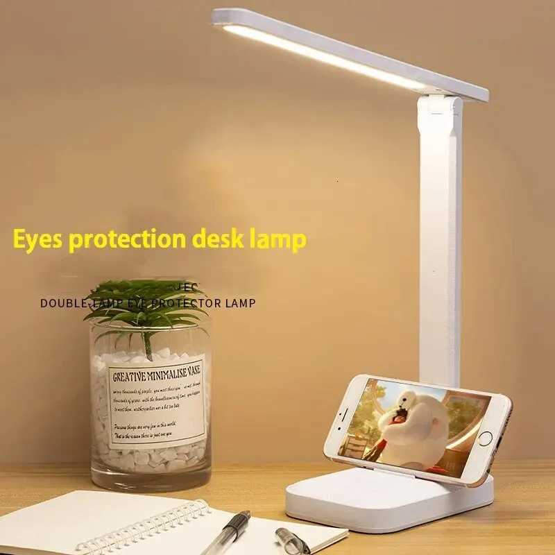 3 Stepless Dimming Touch Controls LED Foldable Desk Lamp Eye-Care Reading Light Adjustable Bedside Night Light XJ250725