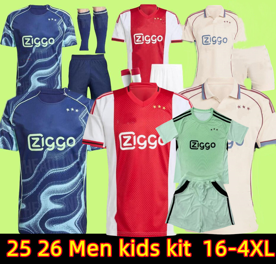 3XL 4XL 24 25 26 BROBBEY Amsterdam 125th Anniversary Soccer Jerseys Kids Kit 2025 2026 BERGWIJN Home Away 3rd Fourth Football Shirts AKPOM TAYLOR CRUYFF BERGHUIS 118