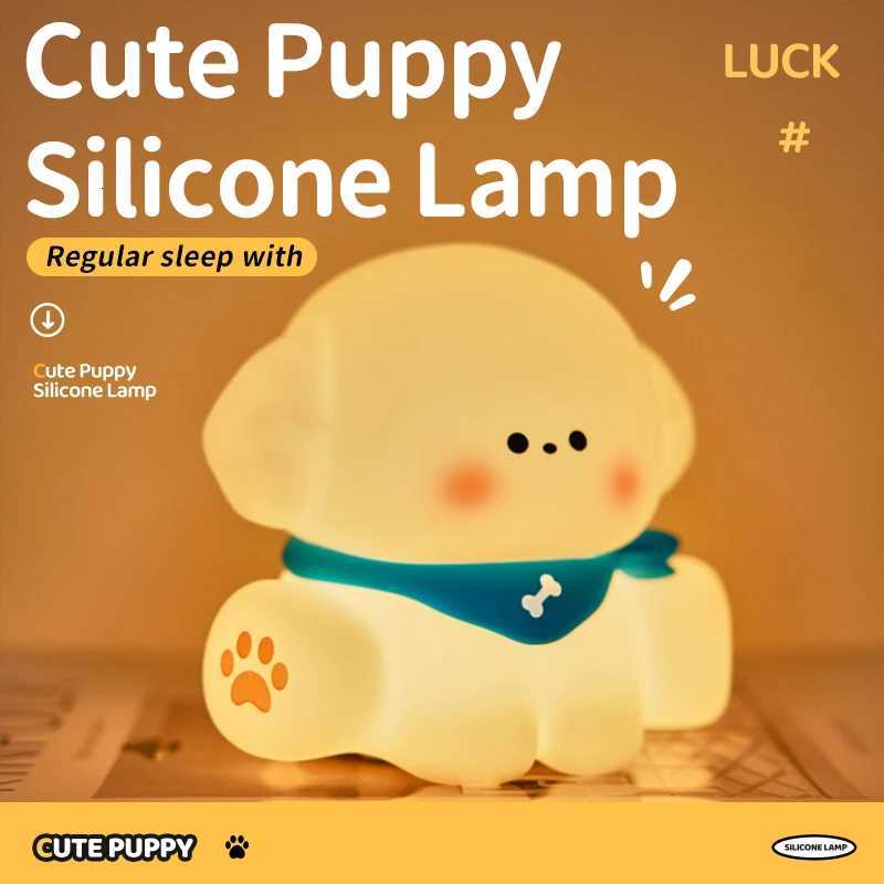 ute Dog Cat Night Light Cartoon Animal Silicone Lamps USB Rechargeable 3 Level Light Adjust Warm Soft Light Birthday Gift Lovely XJ250725