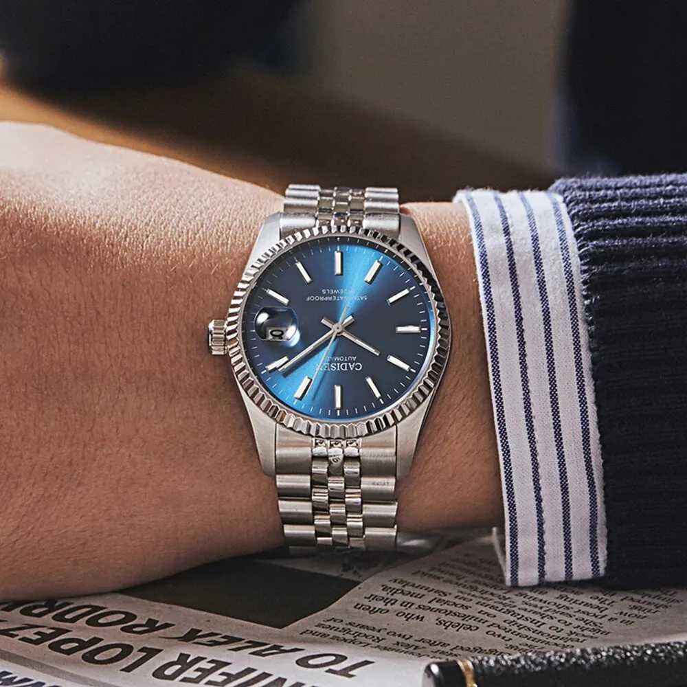 CADISEN Men Mechanical Watch Top Brand Luxury Automatic Watch Business Stainless Steel Waterproof Watch Men Relogio Maschino X250726