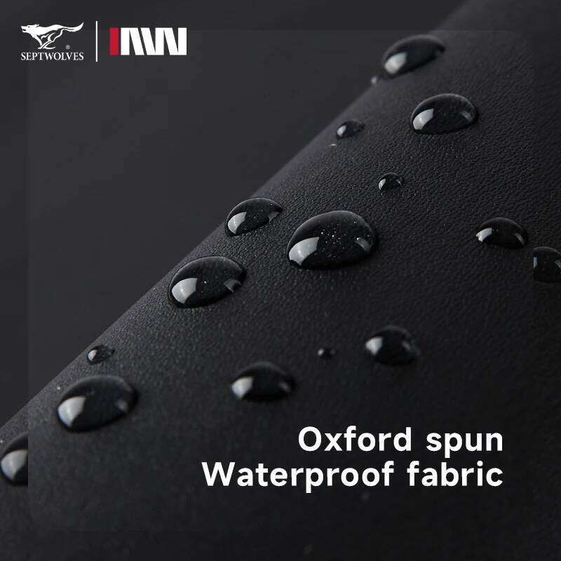 Septwoes Waterproof Leather Laptop Backpack Man Business Travel School Back Pack Comfortable Widen Shoulder Strap Bagpack