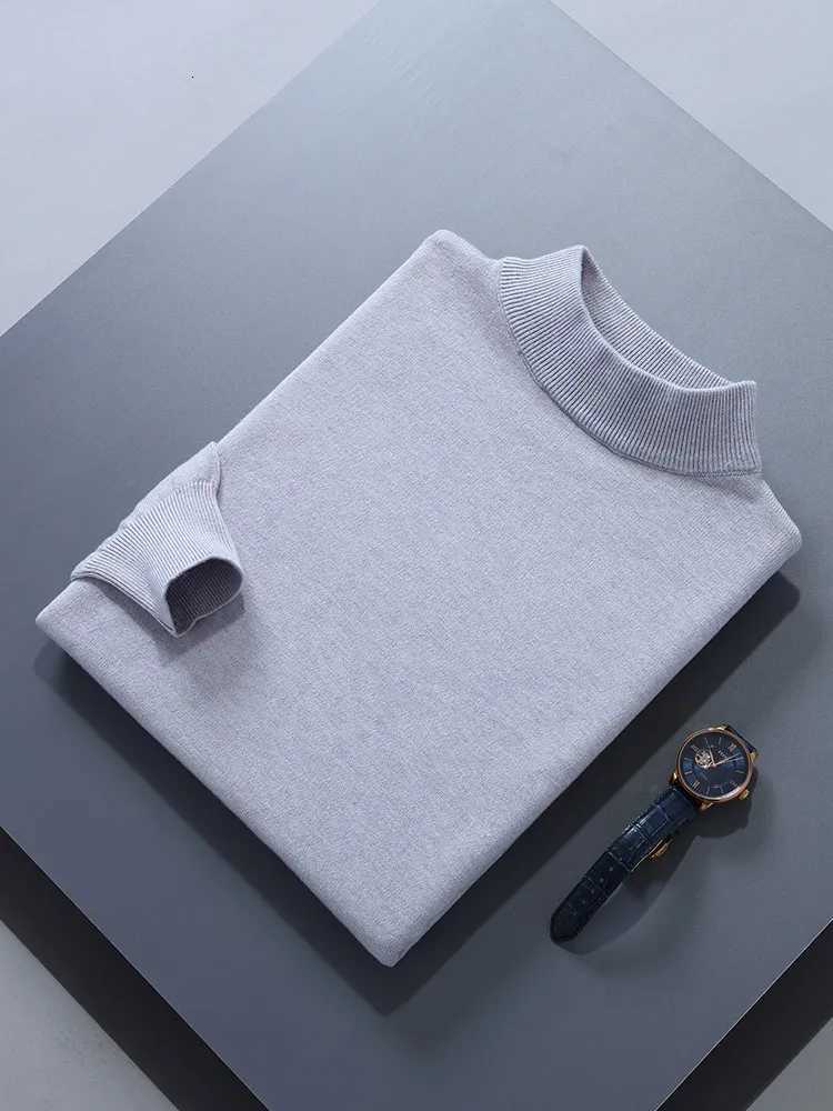 Men Cashmere Sweater Autumn Winter Soft Warm Jumper Pull Homme Hiver Pullover Half turtleneck Knitted Sweaters Z250725