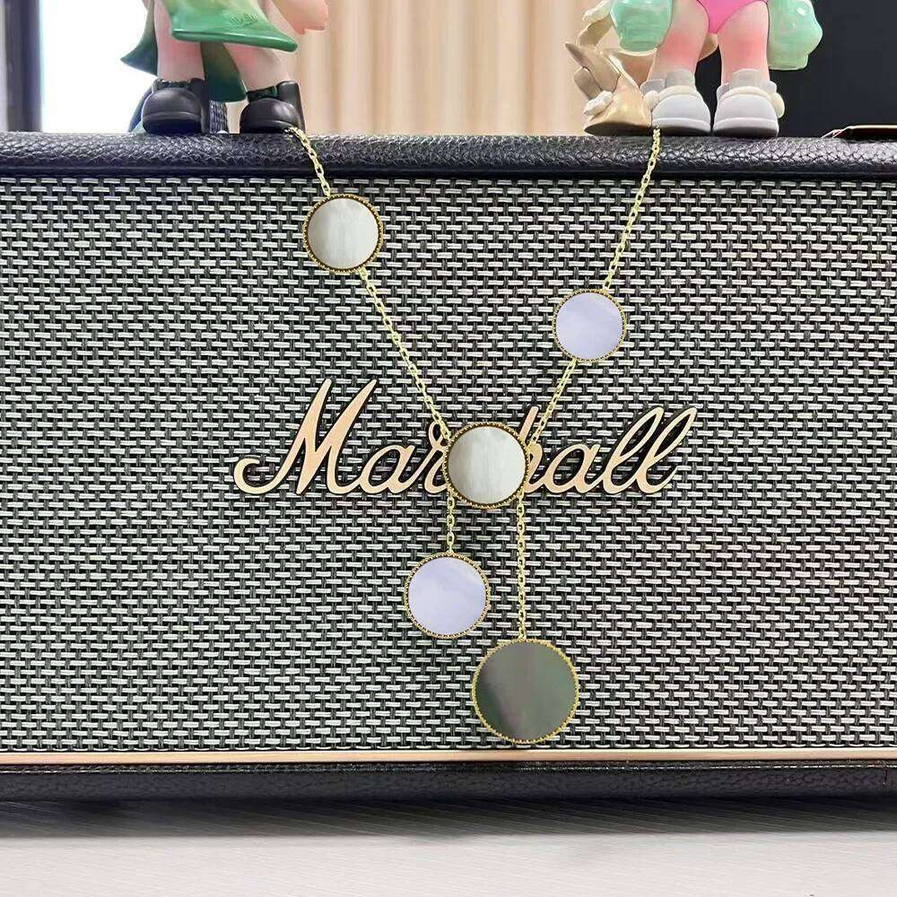 2025 New Sier Four-Leaf Clover Necklace Simple Design Party Fashion Personality Women's High-end Jewelry Gift