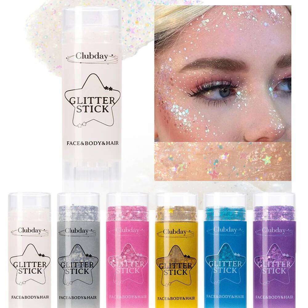 Glitter Eye Shadow Liquid Face Body Large Sequin Gel ltifunctional Colorful Lip Cheek Loose Sequins Cream Party Decoration X250726