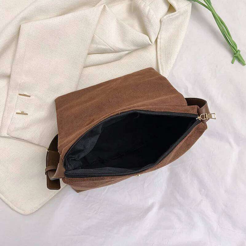 Vintage Underarm Shoulder Bag Fashion Faux Suede Shoulder For Women Crossbody Bags Designer Handbags And Purses