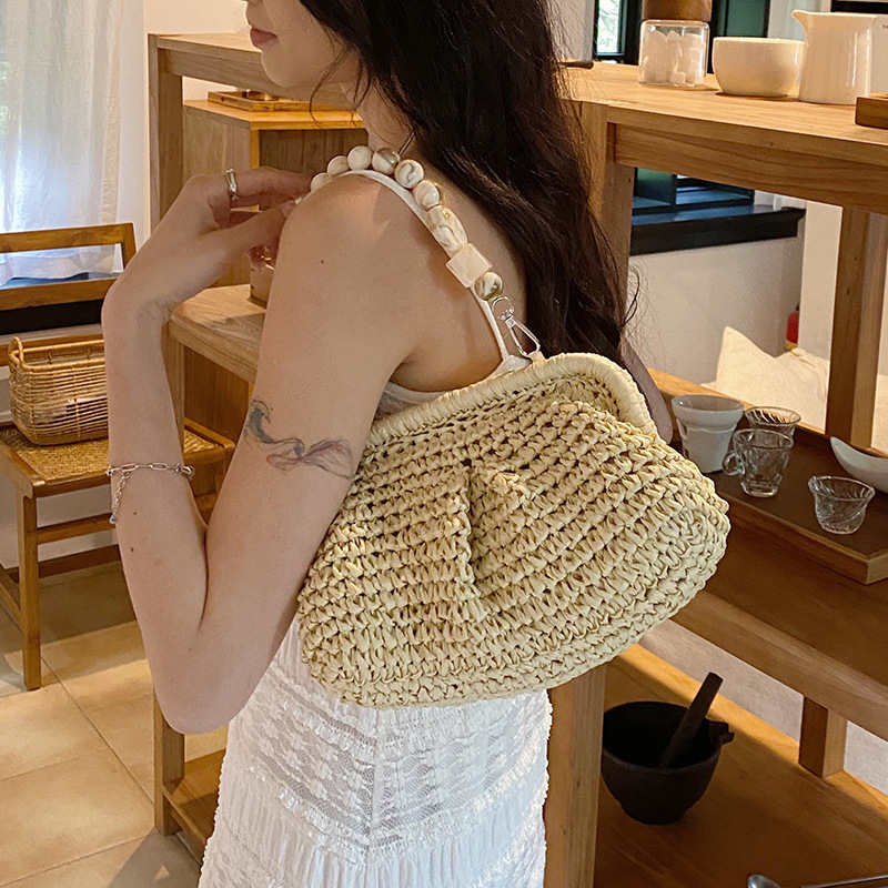 Luxury Brand Designer Bag Women's Bag Women's Bag Woven Straw Bag Women's New Niche Luxury bag Design High-End Versatile Handbag Single