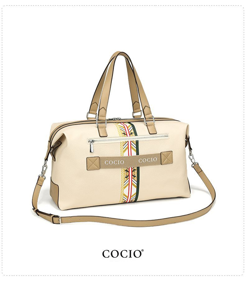 COCIO designer bag New high-quality genuine leather travel bag for men and women fitness bag casual hot handbag