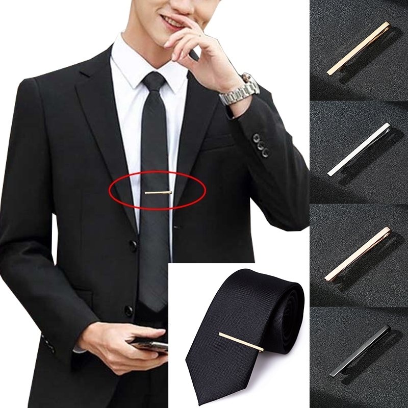 Simple Fashion Tie Clips MenS Metal Necktie Daily Business Wedding Ceremony Clip Pin Men Party Jewelry Accessories y250715