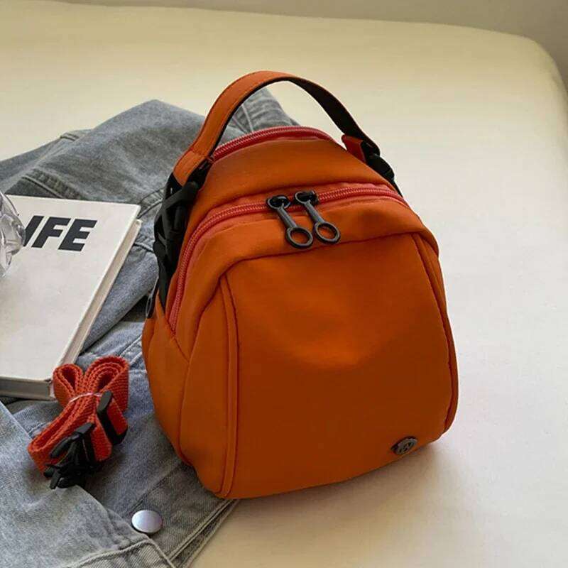 Men Women Canvas Shoulder Street Small Messenger Bag for Student Korean Haruku Unisex Crossbody Bags Phone Purses