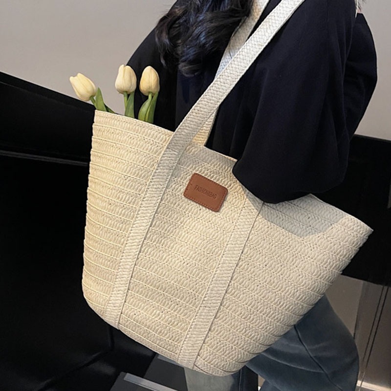 Luxury Brand Designer Bag Women's Bag Shoulder Bag Casual Commuting Vacation Woven Large Capacity Spring New Fashion Luxury bag Beach Straw Bag