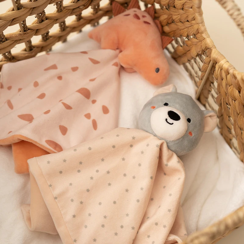 Baby Soft Security Blanket Infant Lovely Comforter Toy Stuffed Animal born Gifts for Boys and Girls Toddler Sleeping Toys 250725