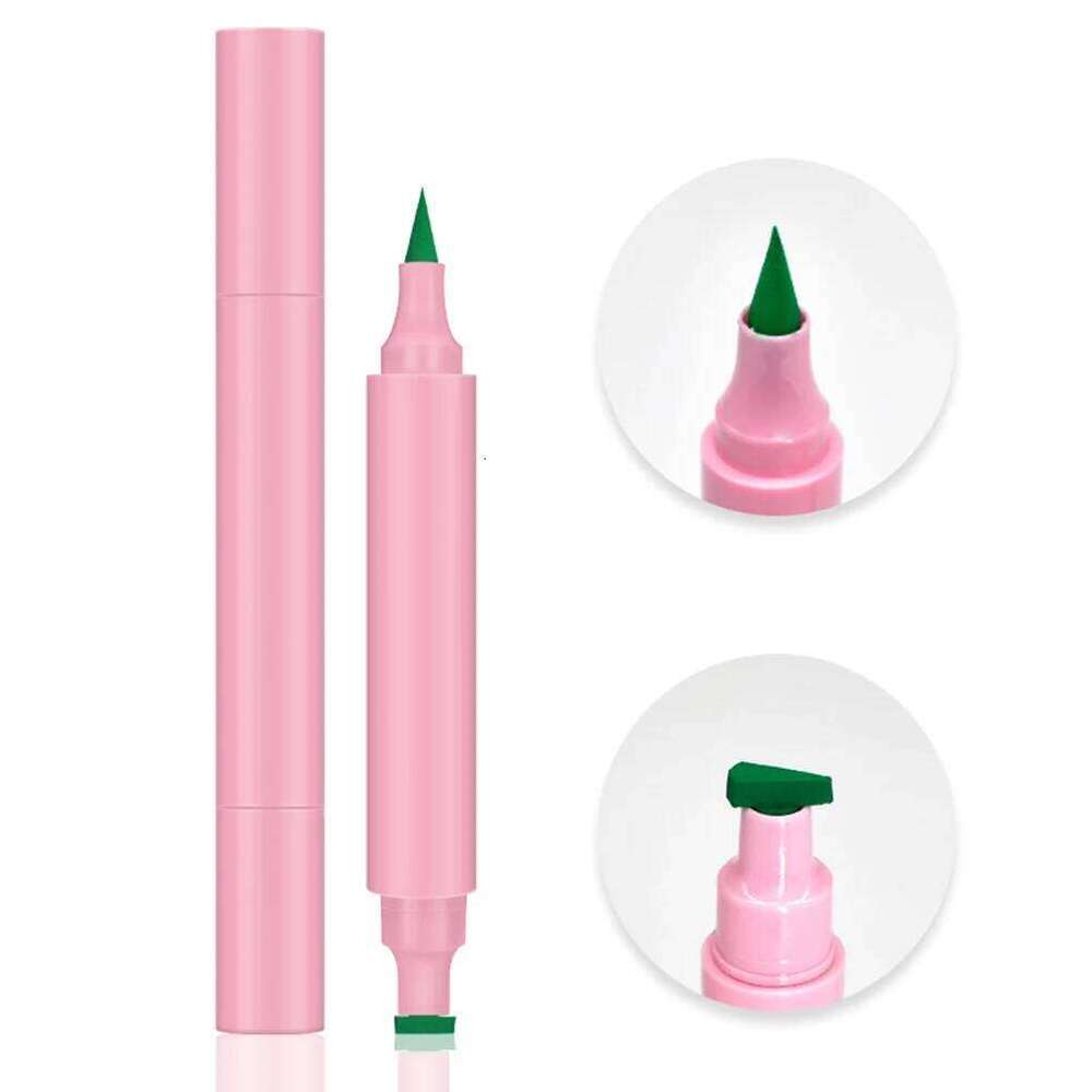 Private Label Triangle Stamp Liquid Eyeliner Custom Bulk Colorful Pink Box Fast Dry lticolor Waterpoof Eye Liner pen Makeup X250726