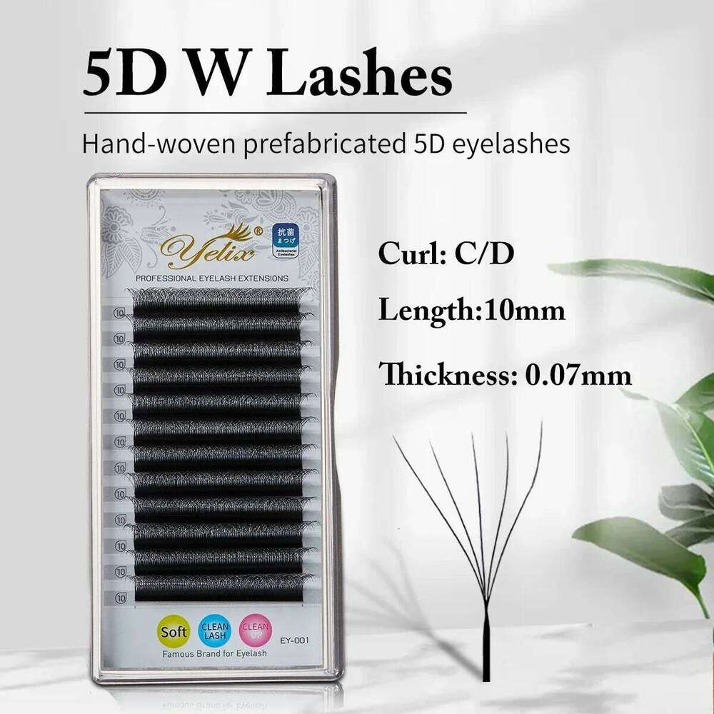 Yelix Cilios 5D W Shape Eyelash Extensions 4D/6D/8D Premade Volume Fans Natural Soft Automatic Flowering Lash Makeup Supplies X250725