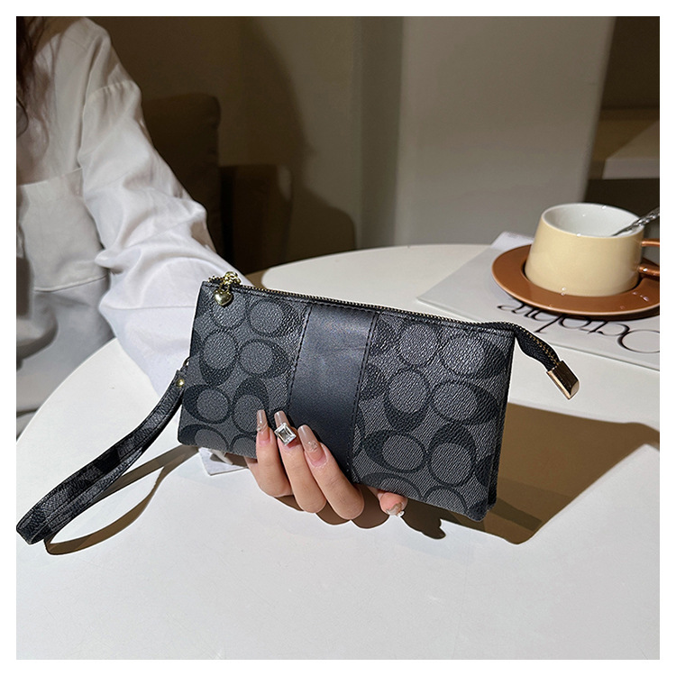 Soft Leather Printed Handbag 2025 Designer's New Women's Fashion Lightweight Mini Wallet Versatile and Portable free shipping black pink whi