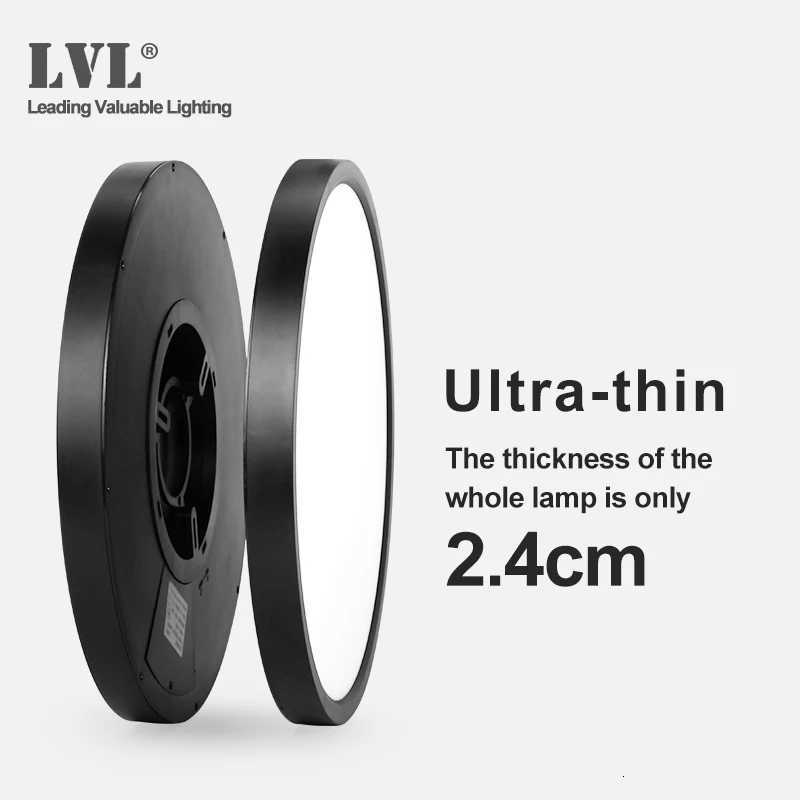 12W 18W 24W 32W 4000K Modern Black Shell LED Ceiling Light Surface Ceiling Lamp for Kitchen Bedroom BathroomXJ250725