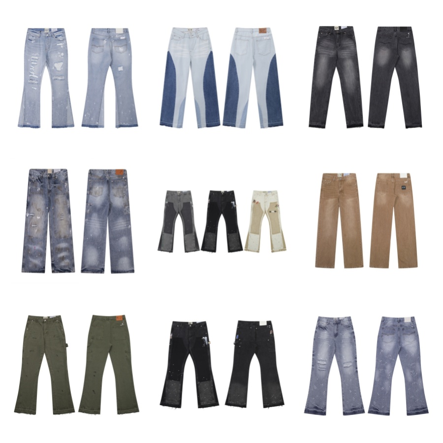 designer mens Jeans Loose Jean Hombre trousers men and women fashion brand luxury pants denim pant Trend Brand Motorcycle men's Pants 08