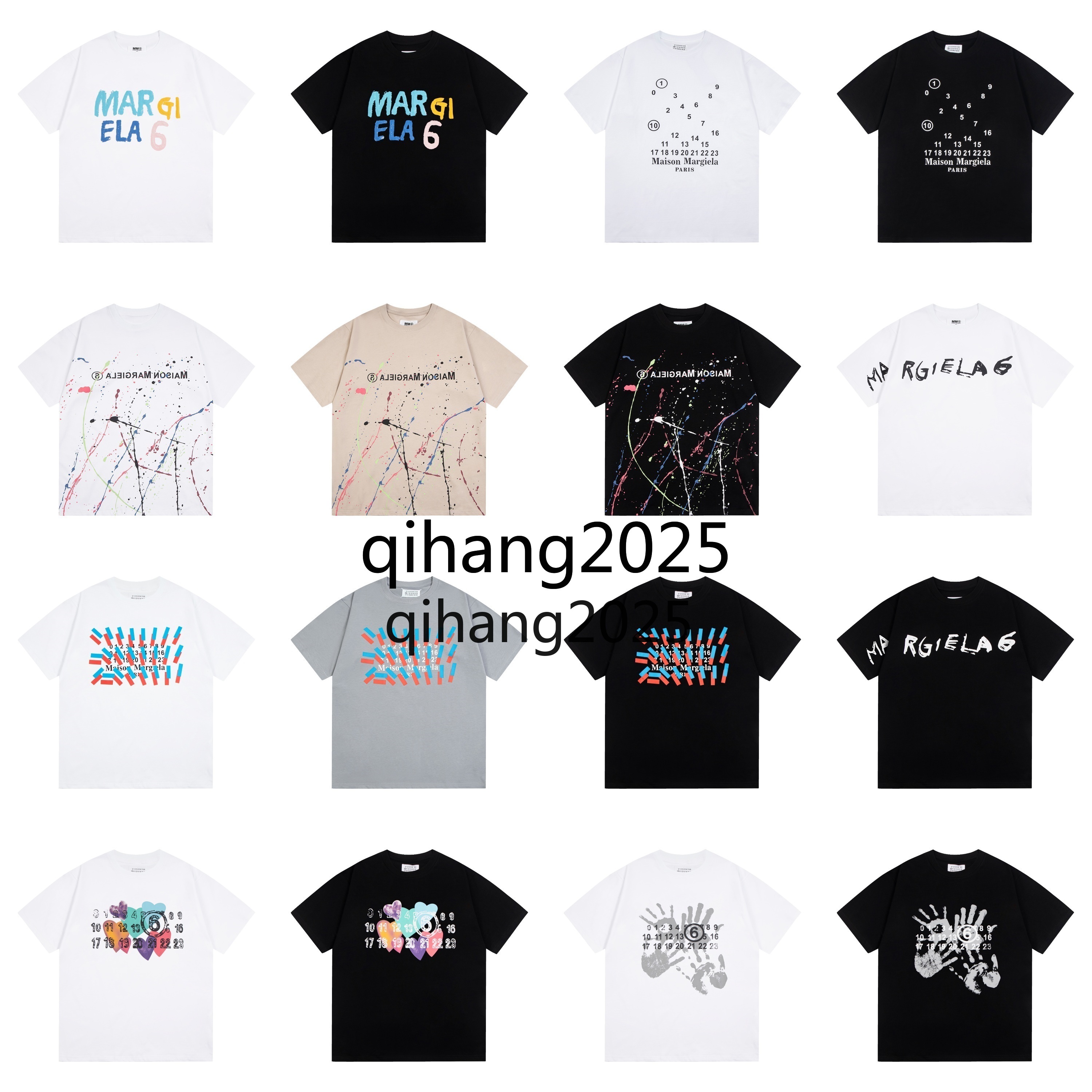 25ss designer T-shirt fashionable and luxurious made of pure cotton and breathable for couples featuring Maisonlies Margielalies letter printing M617