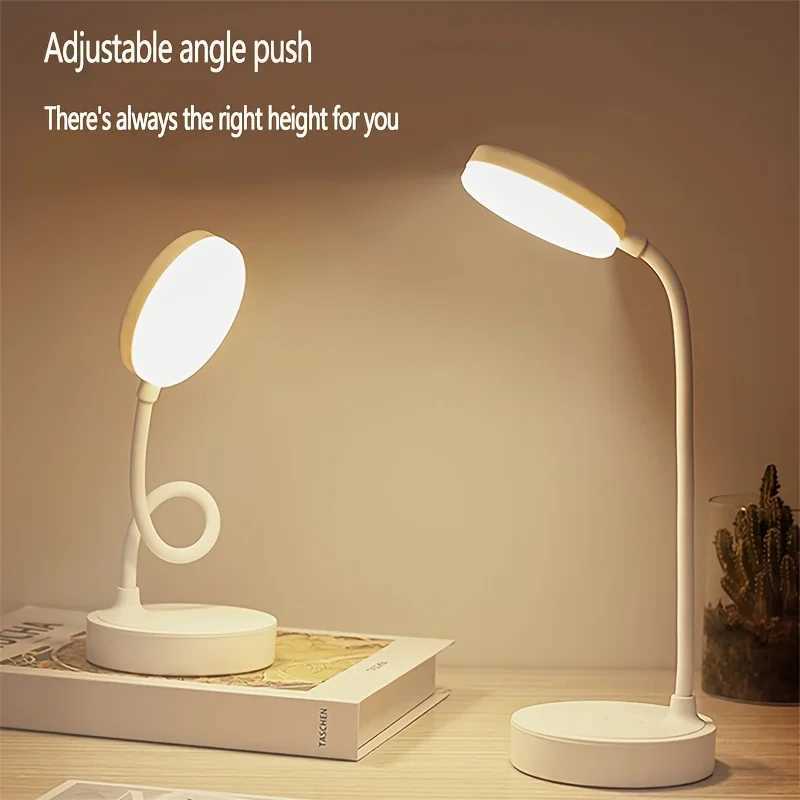 3-Level Dimmable Wireless LED Desk Lamp Touch Night Light USB Rechargeable Touch Lamp for Room Study Office XJ250725