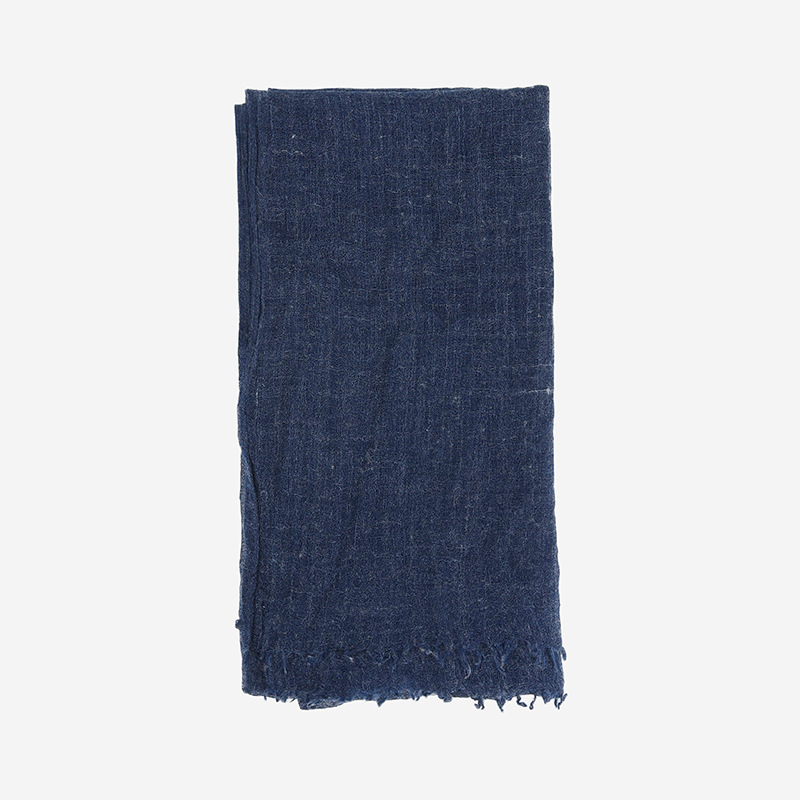 K1477 Cross-border cotton and linen scarf solid color shawl women's all-match warm foreign trade wool neck scarf